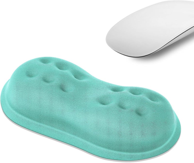 Vankey Soft Mouse Wrist Rest, Memory Foam Mouse Wrist Support Hand Rest Pad for Computer, Laptop, Desktop - Anti-Slip PU Base - Wrist Pain Relief, Aquamarine - Image 1